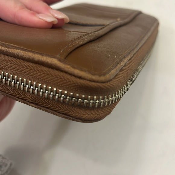 Brown Buckle Leather Coach Wallet - Picture 13 of 13